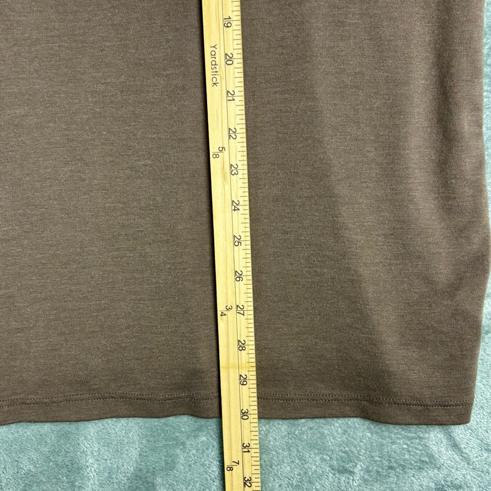 Mizzen Main 1/4 Zip Pullover Mens XL Brown Trim Fit Mock Neck Sweater - Picture 14 of 14